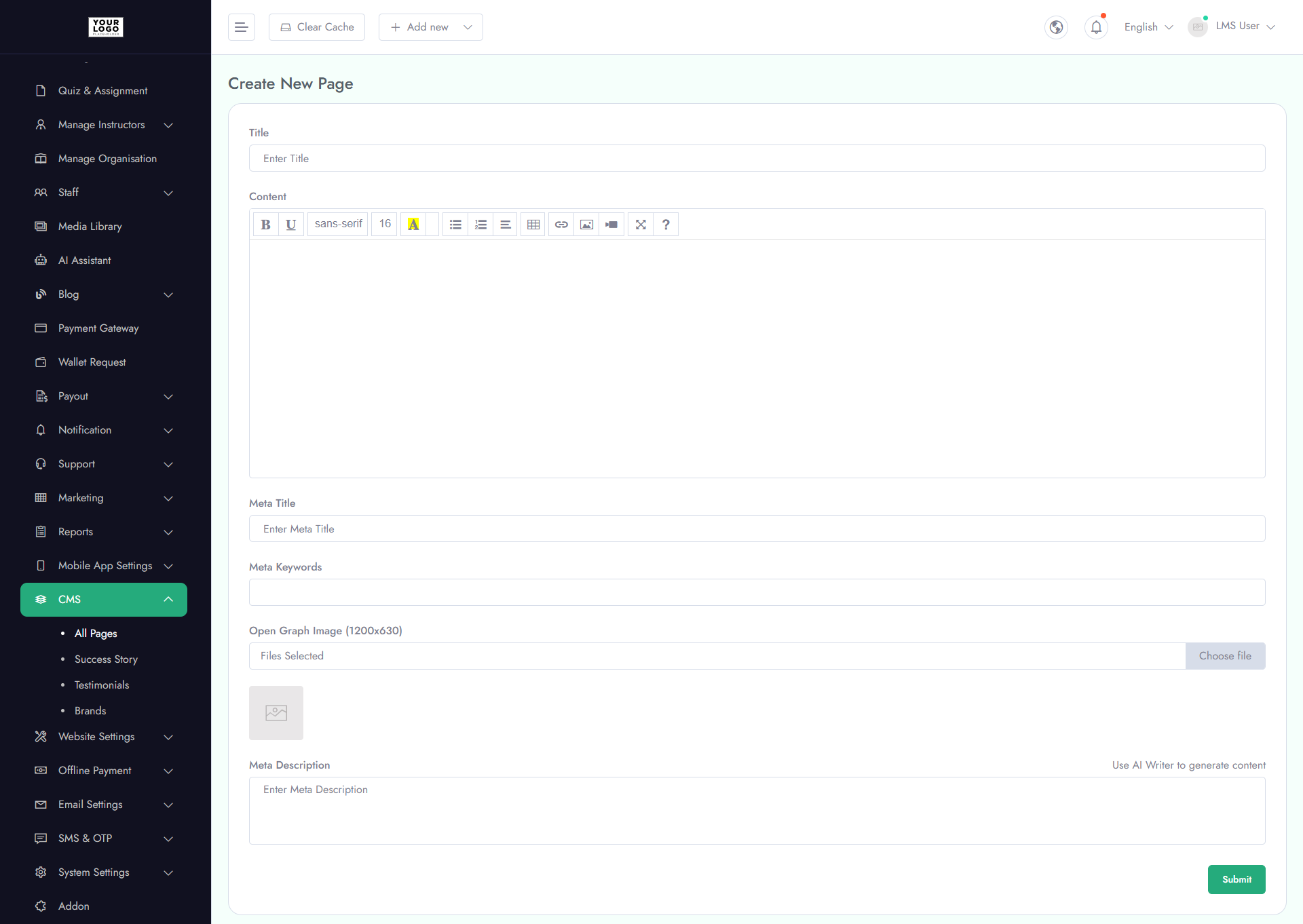 Dashboard Overview