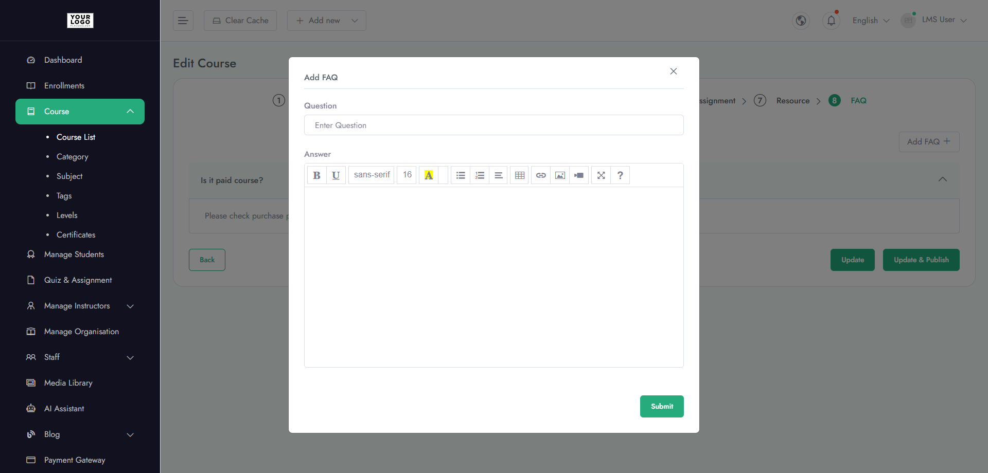 Dashboard Overview