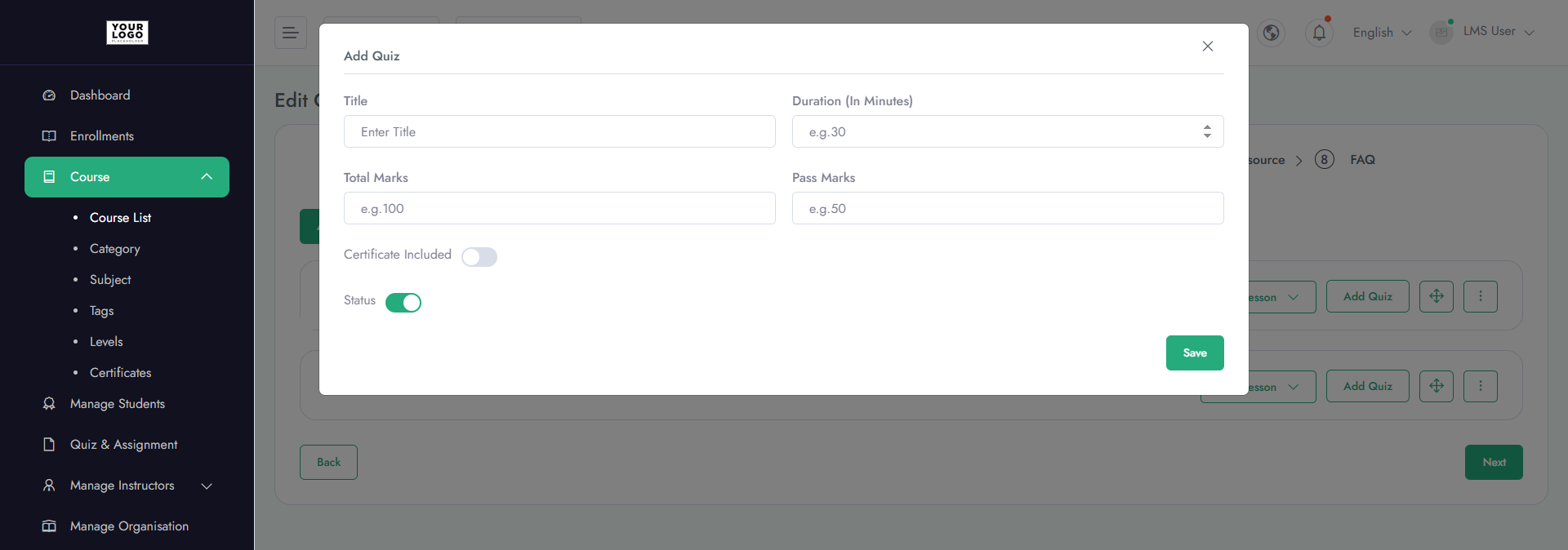 Dashboard Overview